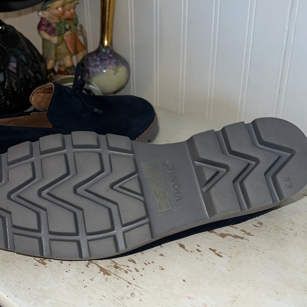 NWOT Vionic charm Finley blue suede loafers Women's Navy Suede size 9 - Picture 7 of 7